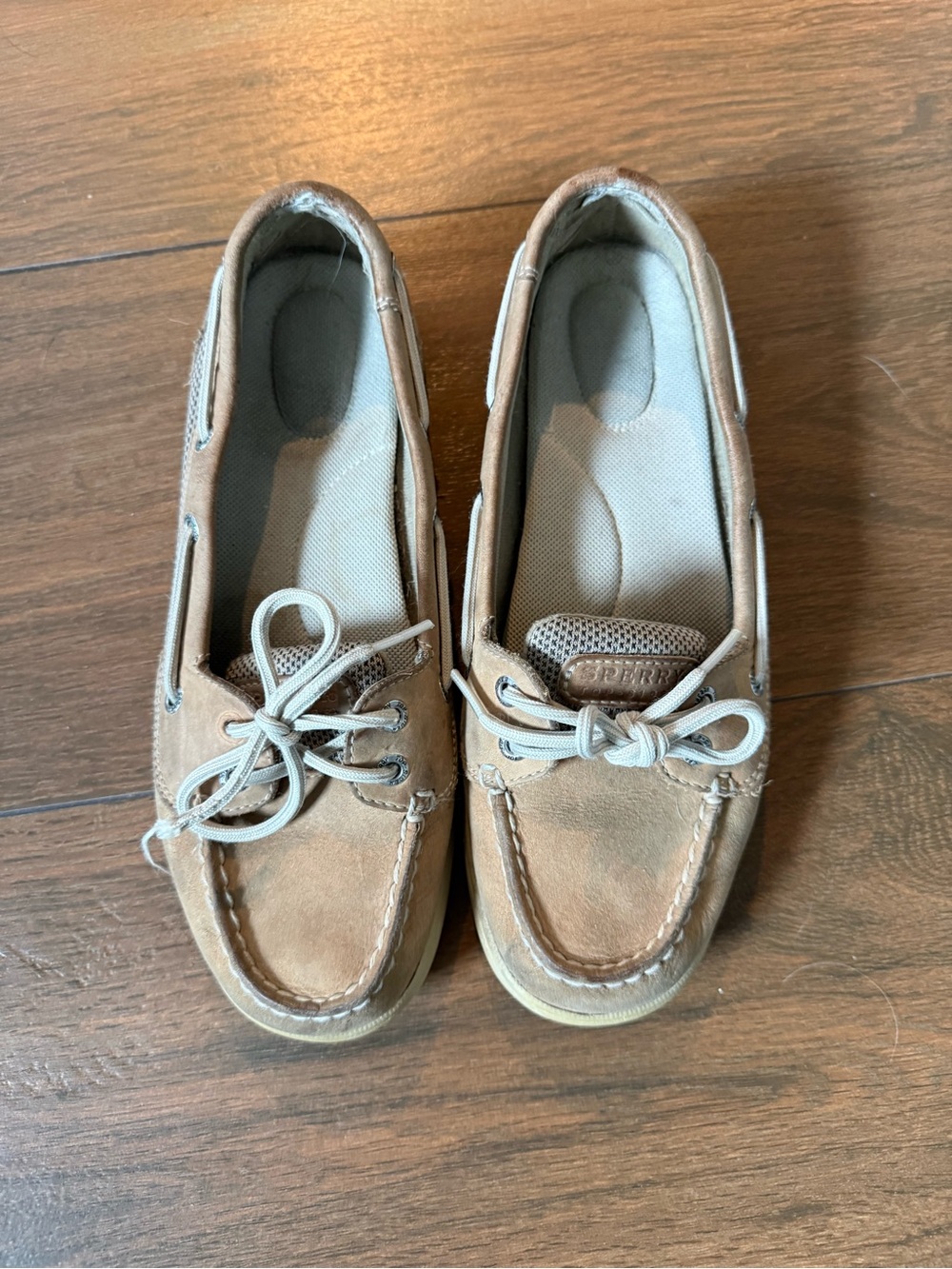 Sperry Women's Tan Suede Moccasin Boat Shoes